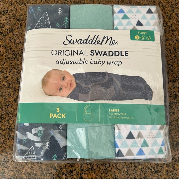 SOLD!! SwaddleMe Swaddle 3 pack - Picture 1 of 3